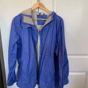 Blue rain coat, 3x, L.L. Bean, woman’s